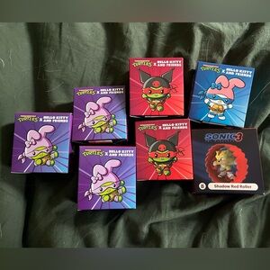 Hello Kitty and Friends x Ninja Turtles Collectible McDonald’s toys in boxes